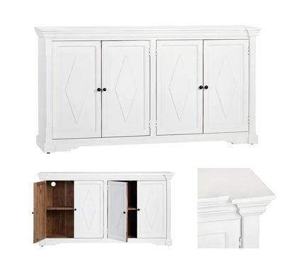 Thornfield Sideboard - White - Coastal, Traditional