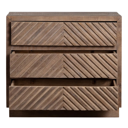 Cold Spring Stained Brown Nightstands (2-Pack), Mango Wood, Rustic, solid wood craftsmanship, distressed wood texture
