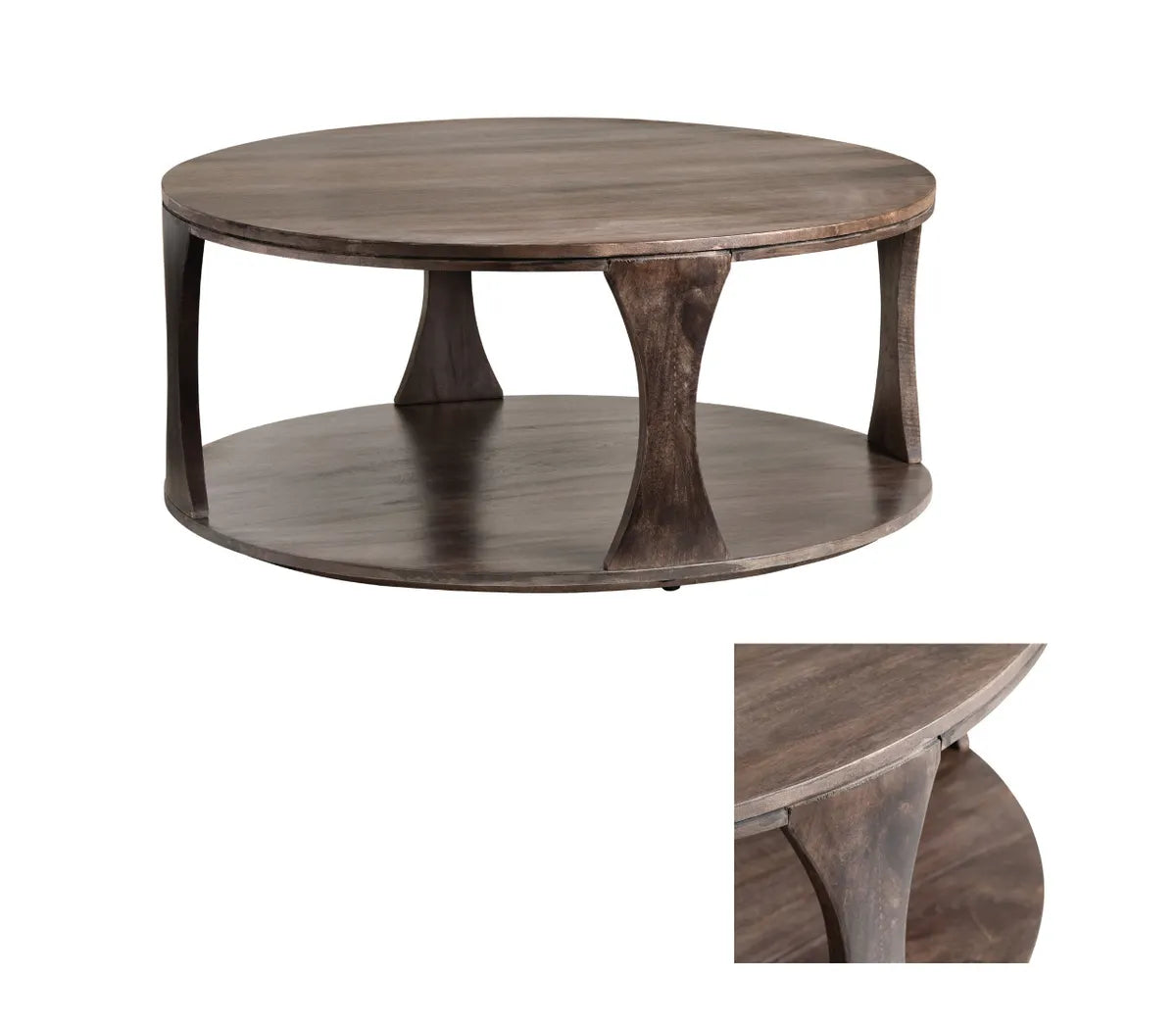 Briarbrook Round Open-Base Cocktail or Coffee Table