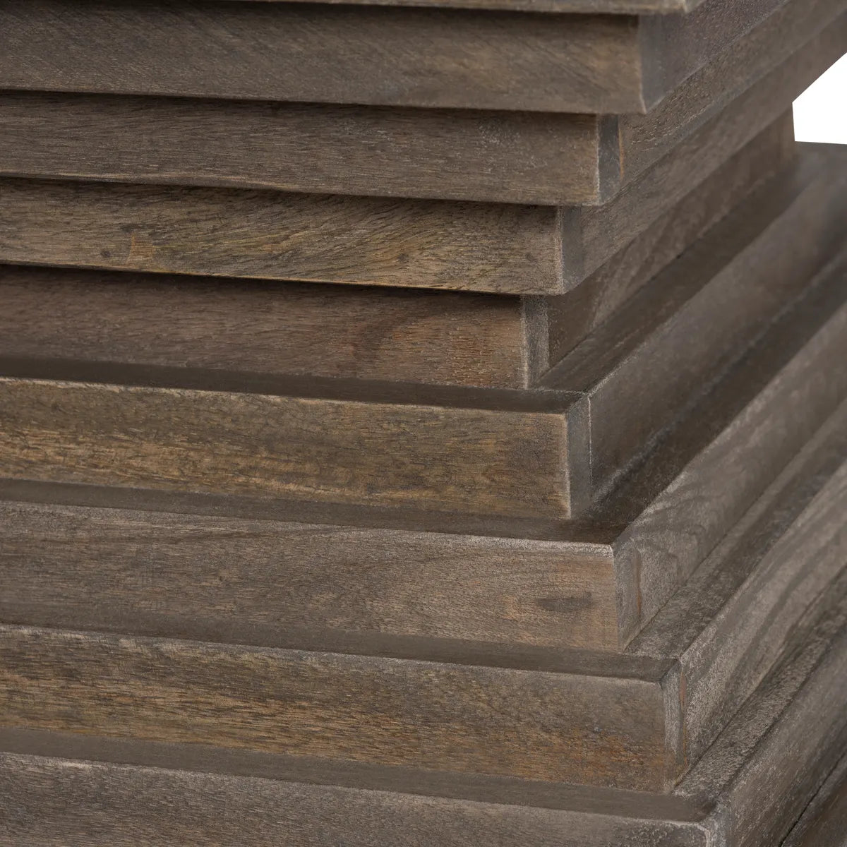 Covington End Table (Set of 2) - Square - Solid Wood - Glass Top