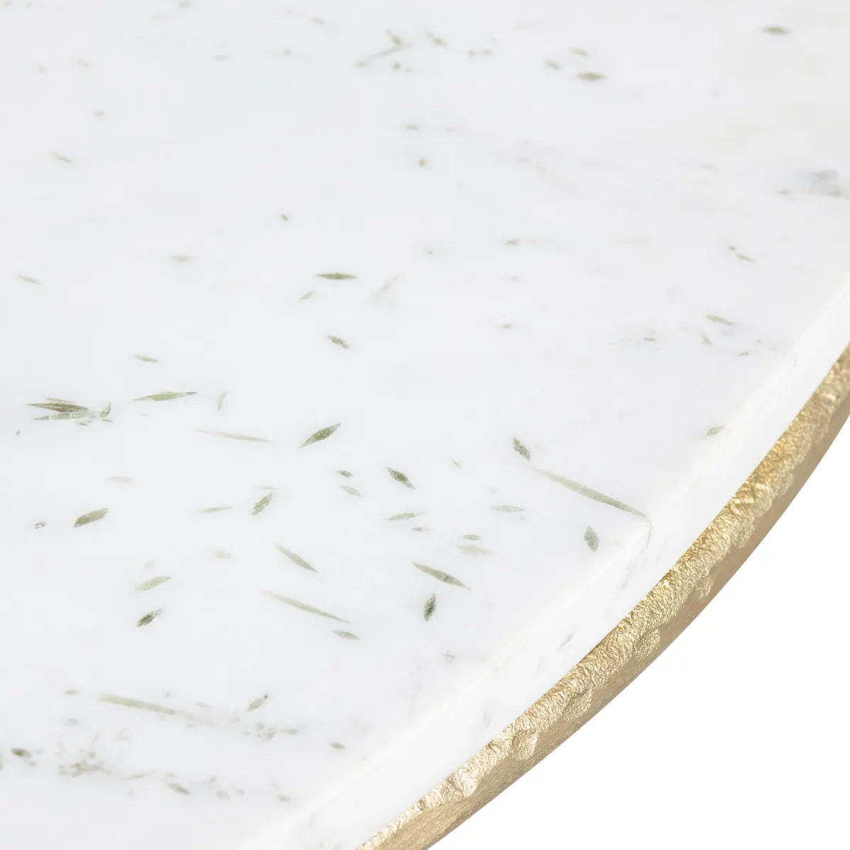 Briarwood Round Marble & Brass Cocktail or Coffee Table