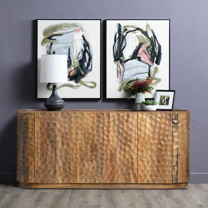 Ashbourne Four-door Sideboard, Buffet, or Credenza | 76 x 17 x 32 (in)