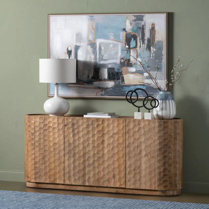 Ashbourne Four-door Sideboard, Buffet, or Credenza | 76 x 17 x 32 (in)