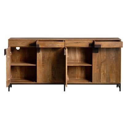 Arlington 4-door, 4-drawer Media Credenza | 76 x 16 x 34 (in)