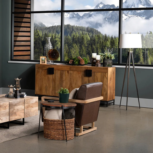 Arlington 4-door, 4-drawer Media Credenza | 76 x 16 x 34 (in)