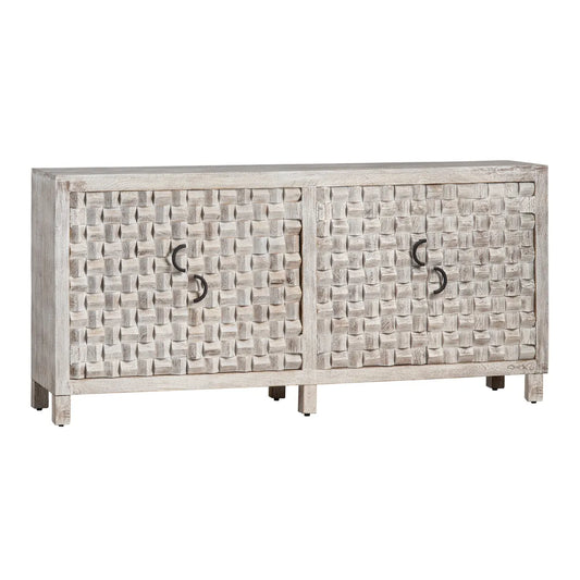Yorkhaven Four-Door Sideboard - White - Contemporary, Transitional
