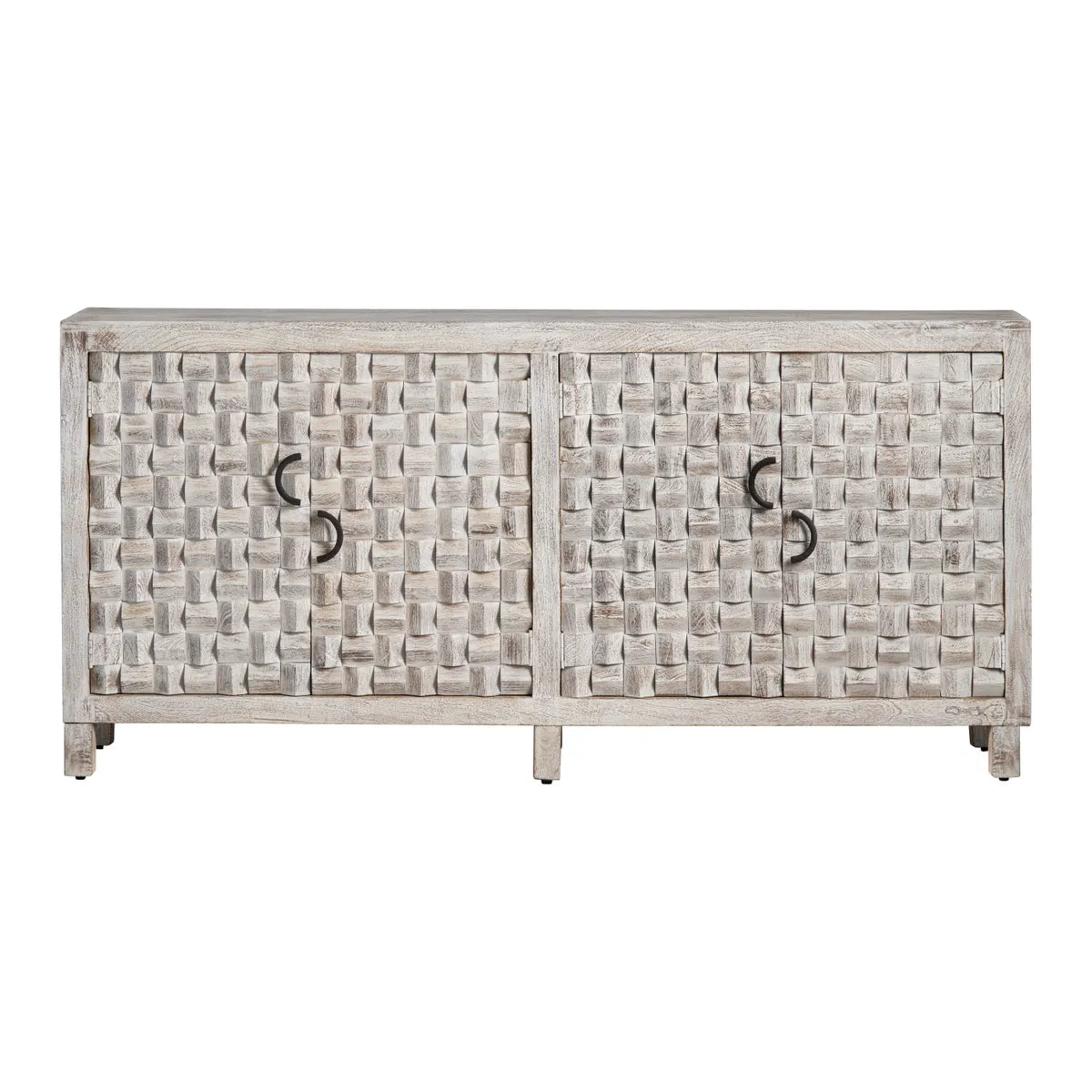 Yorkhaven Four-Door Sideboard - White - Contemporary, Transitional