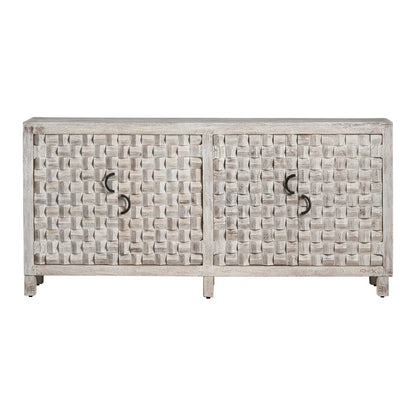 Yorkhaven Four-Door Sideboard - White - Contemporary, Transitional