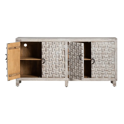 Yorkhaven Four-Door Sideboard - White - Contemporary, Transitional