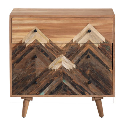Haddonfield  Nightstands (2-Pack), Mango Wood, Rustic, solid wood craftsmanship, distressed wood texture