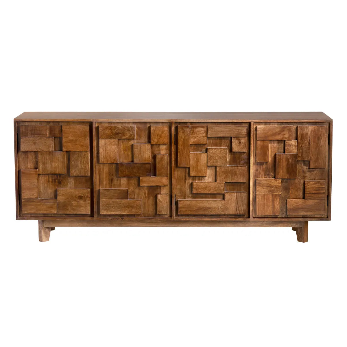 Ambercrest Four-Door Sideboard - Brown - Contemporary