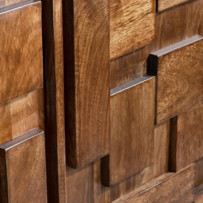 Ambercrest Four-Door Sideboard - Brown - Contemporary