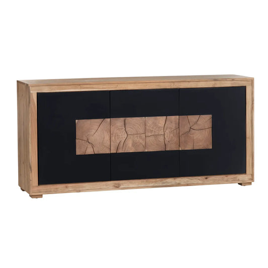 Barrowfield Three-Door Console - Natural - Contemporary, Rustic