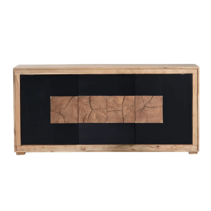 Barrowfield Three-Door Console - Natural - Contemporary, Rustic