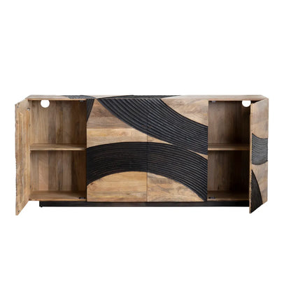 Parkhurst Four-door Sideboard, Buffet, or Credenza | 80 x 16 x 36 (in)