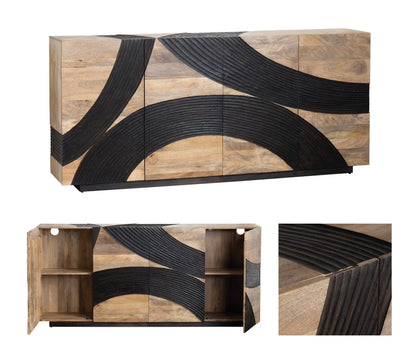 Parkhurst Four-door Sideboard, Buffet, or Credenza | 80 x 16 x 36 (in)