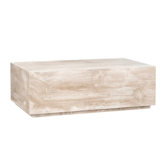 Kimbrough Travertine Cocktail or Coffee Table