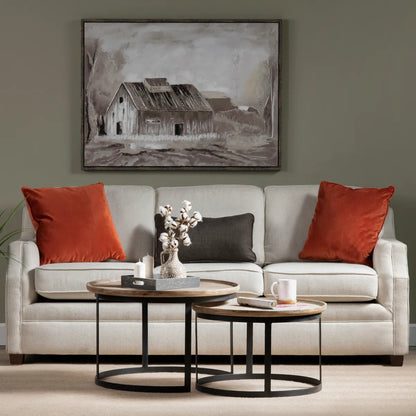Brentwood Nesting Wood & Metal Cocktail or Coffee Tables (2-Tables)