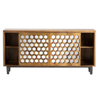 Falkirk Manor Honeycomb Sideboard - Brown - Rustic, Transitional