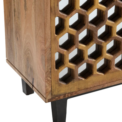 Falkirk Manor Honeycomb Sideboard - Brown - Rustic, Transitional
