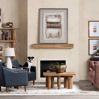 Hadley Pillar-Leg Rectangular Cocktail or Coffee Table