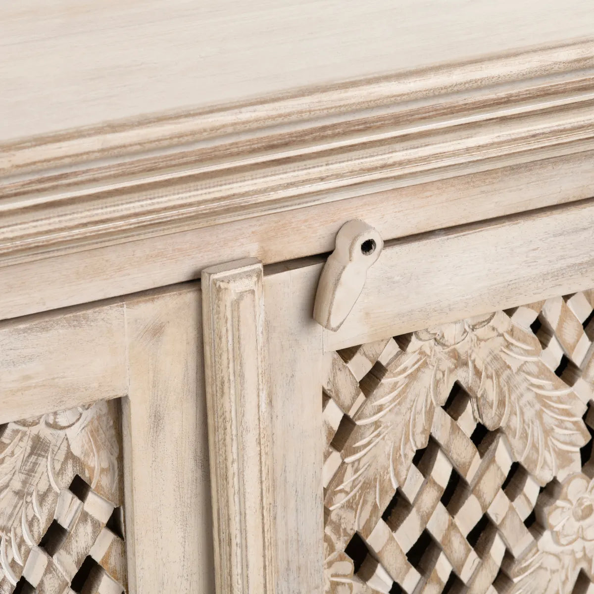 Greystone Four-Door Sideboard - White - Coastal
