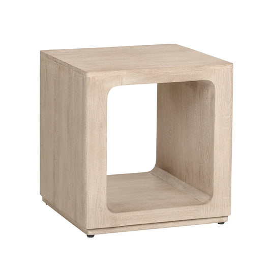 Ashford Square Open Cube End Table – Light Finish (Set of 2)