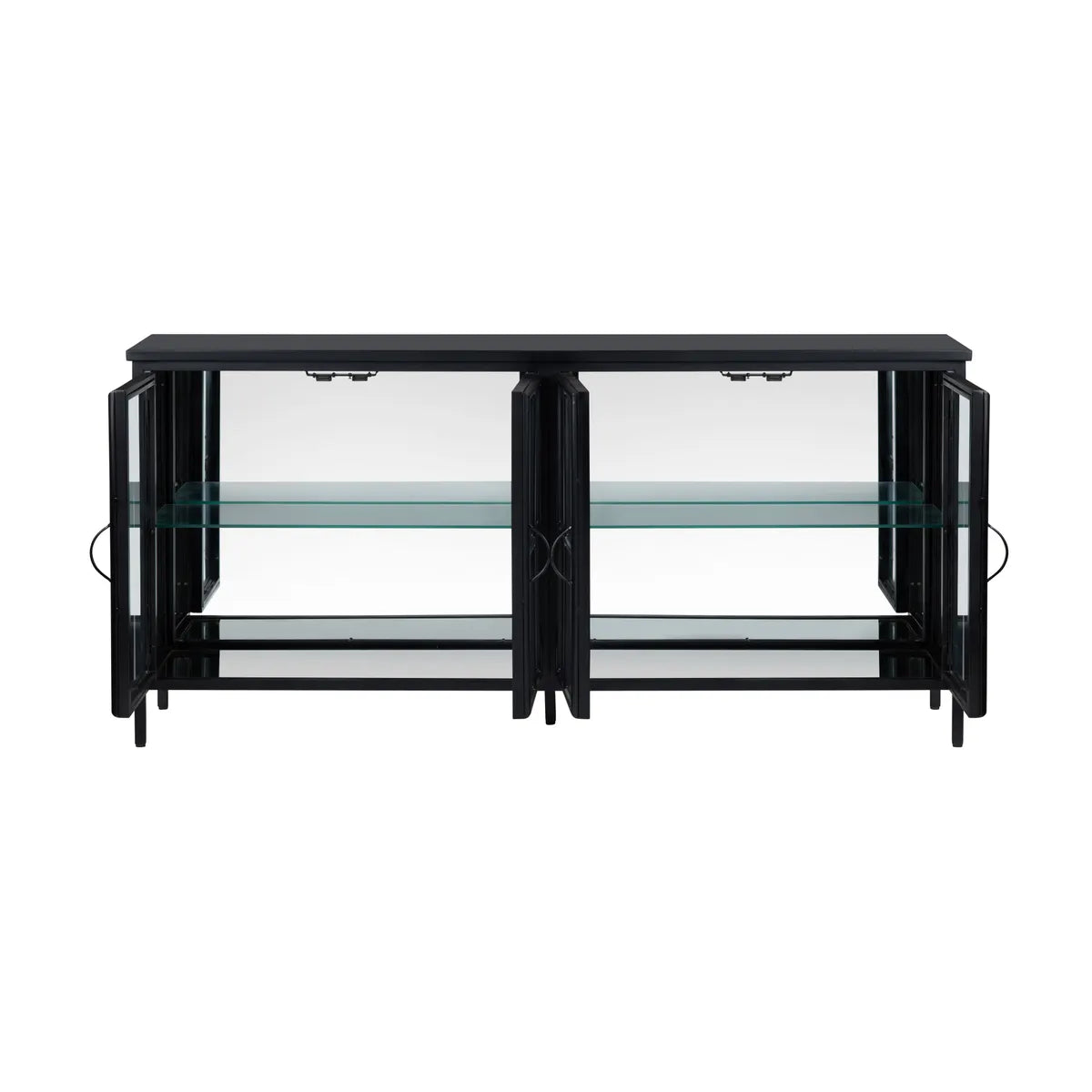 Jasperwood Four-Door Sideboard - Black - Contemporary, Transitional