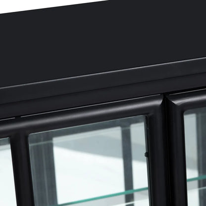 Jasperwood Four-Door Sideboard - Black - Contemporary, Transitional