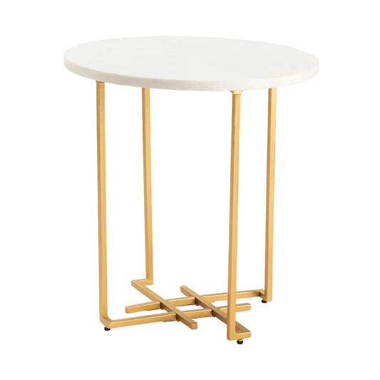 Langwell End Table (Set of 2) - Round - Square - Metal Frame