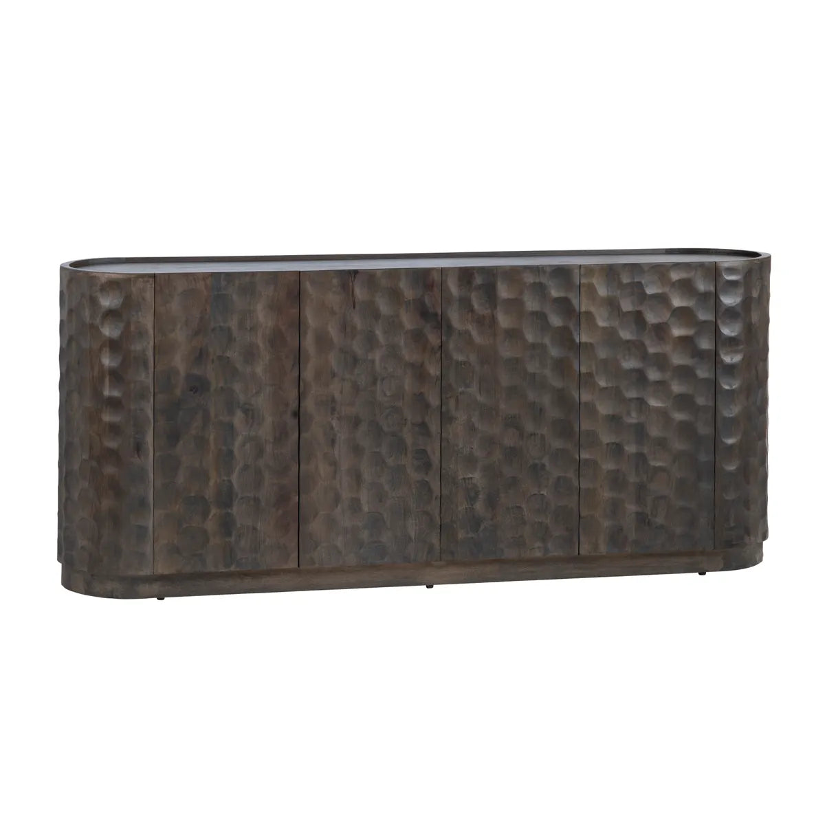 Merrifield Brown Four-Door Sideboard - Brown - Transitional