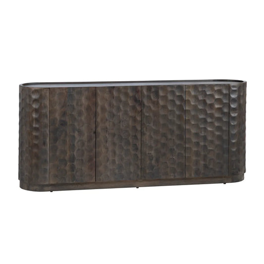 Merrifield Brown Four-Door Sideboard - Brown - Transitional