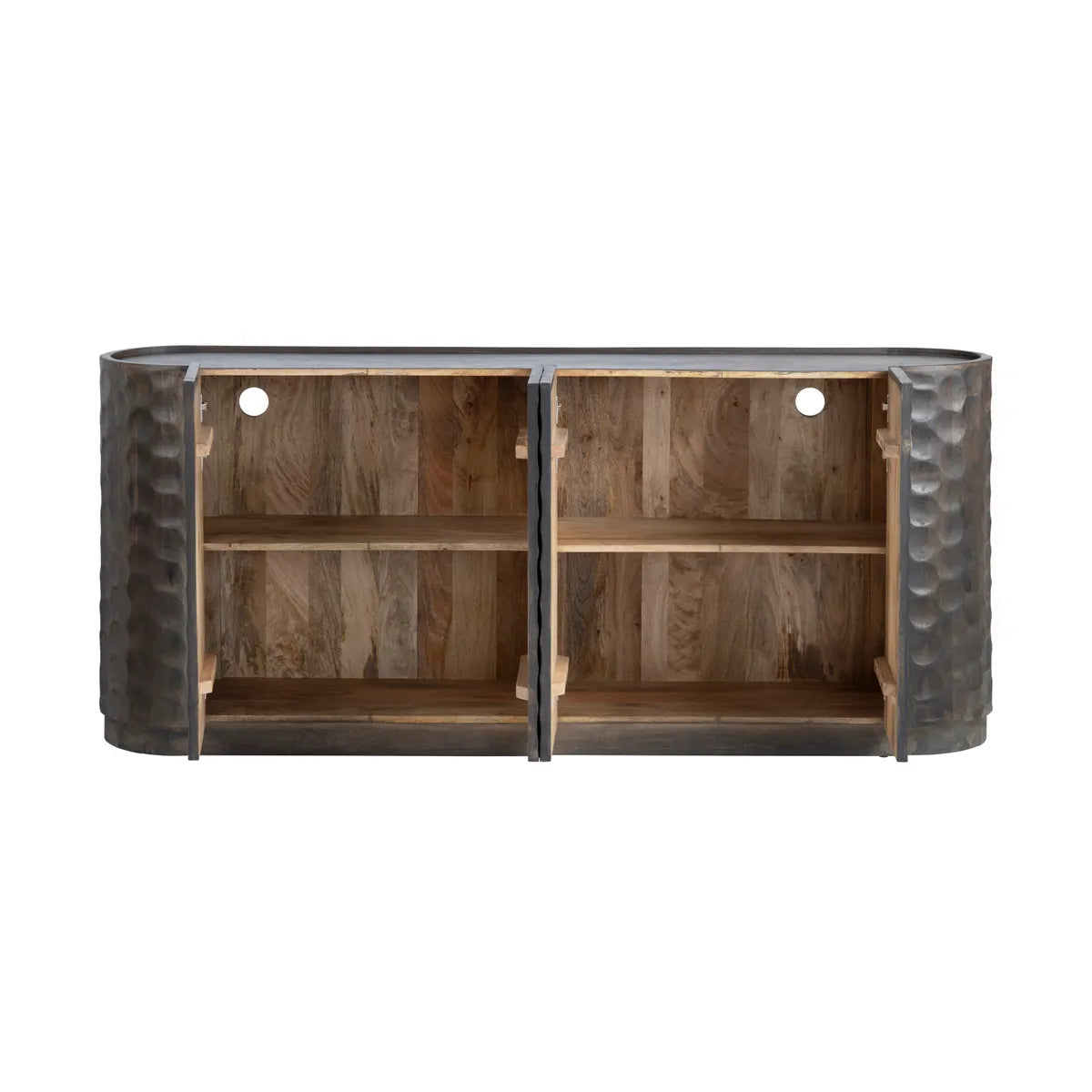 Merrifield Brown Four-Door Sideboard - Brown - Transitional