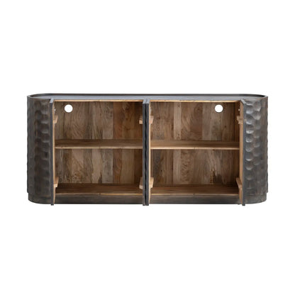 Merrifield Brown Four-Door Sideboard - Brown - Transitional