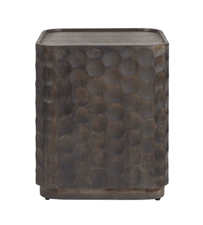 Garyt Square Hammered Metal End Table – Bronze Finish (Set of 2)