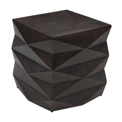 Briarcliff Faceted End Table – Dark Espresso Finish (Set of 2)