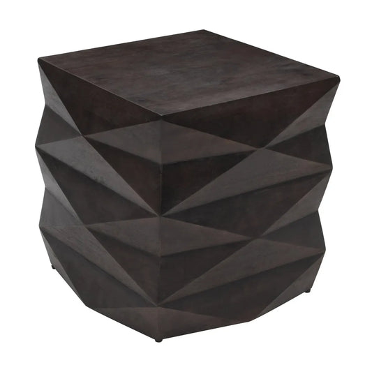 Briarcliff Faceted End Table – Dark Espresso Finish (Set of 2)