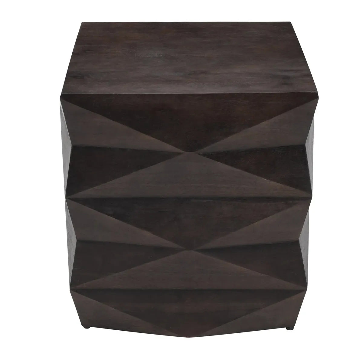 Briarcliff Faceted End Table – Dark Espresso Finish (Set of 2)