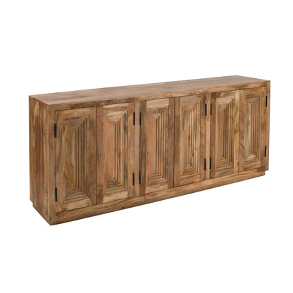 Norwick Six-Door Sideboard - Natural - Transitional