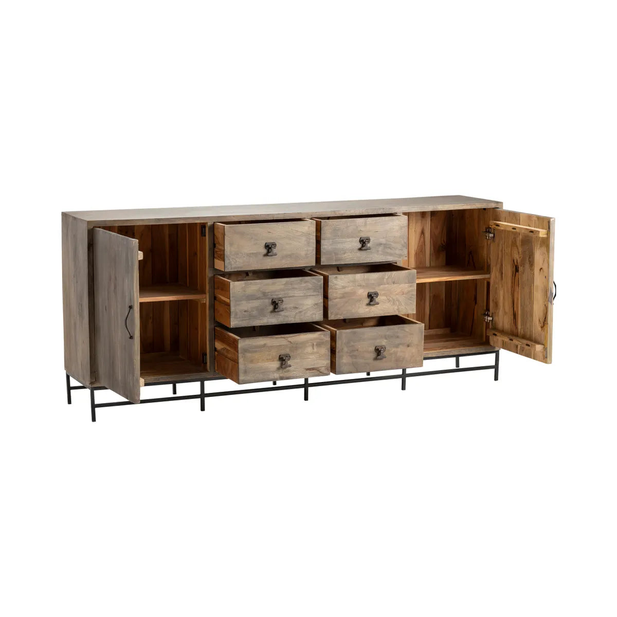 Silverton Sideboard, Buffet, or Credenza | 80 x 16 x 34 (in)