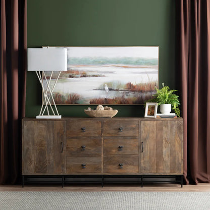 Silverton Sideboard, Buffet, or Credenza | 80 x 16 x 34 (in)