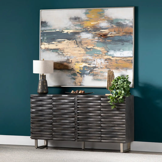 Oakvale Wave Sideboard - Grey - Contemporary, Transitional