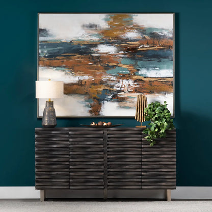 Oakvale Wave Sideboard - Grey - Contemporary, Transitional