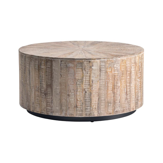 Dawnbridge Textured Drum Cocktail or Coffee Table