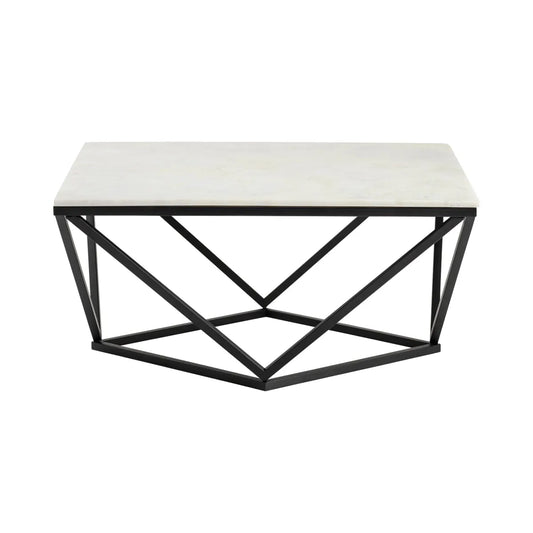 Somerset Geometric Marble Cocktail or Coffee Table