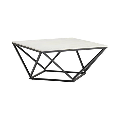Somerset Geometric Marble Cocktail or Coffee Table