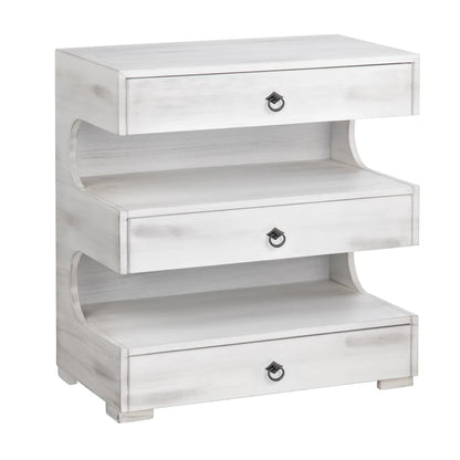 Bar Harbor Painted Grey Nightstands (2-Pack), Mdf, Wood, Transitional, tapered legs, solid wood craftsmanship