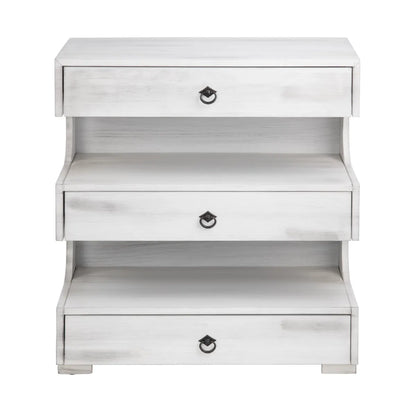 Bar Harbor Painted Grey Nightstands (2-Pack), Mdf, Wood, Transitional, tapered legs, solid wood craftsmanship