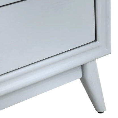 Shelburne Painted Grey Nightstands (2-Pack), Mdf, Wood, Transitional, tapered legs, solid wood craftsmanship