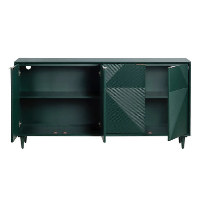Vanderly Four Door Sideboard - Green - Transitional
